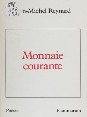 cover image of Monnaie courante